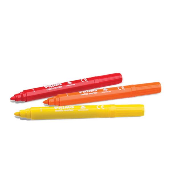 Marker za tekstil 4,1 mm 8boja Primo 611PENTX8 blister - Slika 3