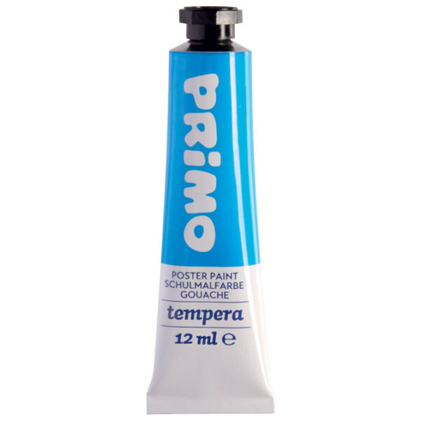 Boja tempera 12ml aluminijska tuba pk5 Primo 440TRA501 plava cyan blister - Slika 2
