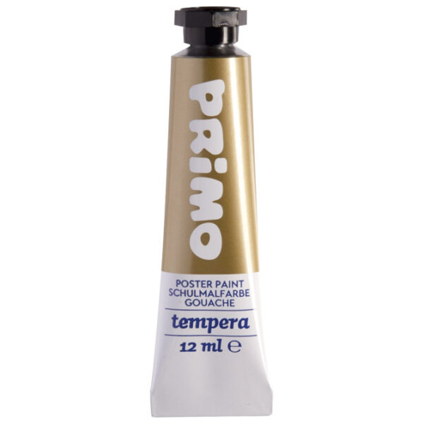 Boja tempera 12ml aluminijska tuba pk5 Primo 440TRA920 zlatna blister - Slika 2