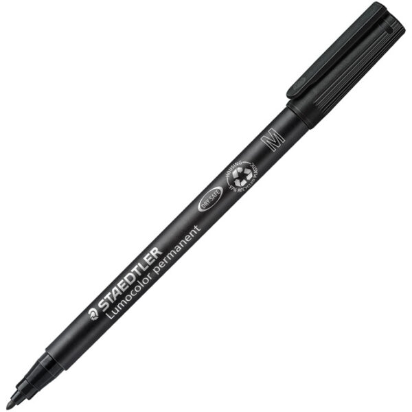Marker permanentni 1 mm reciklirani Lumocolor Staedtler 317-9 crni