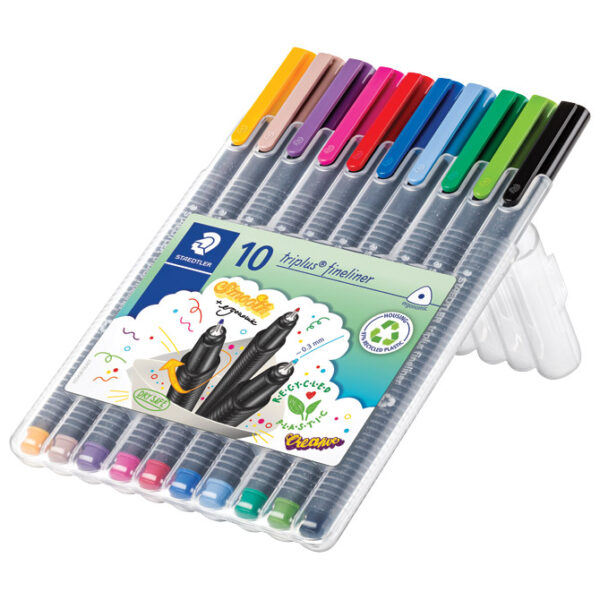 Flomaster fineliner 0,3 mm Triplus Staedtler 334 SB10 blister - Slika 2
