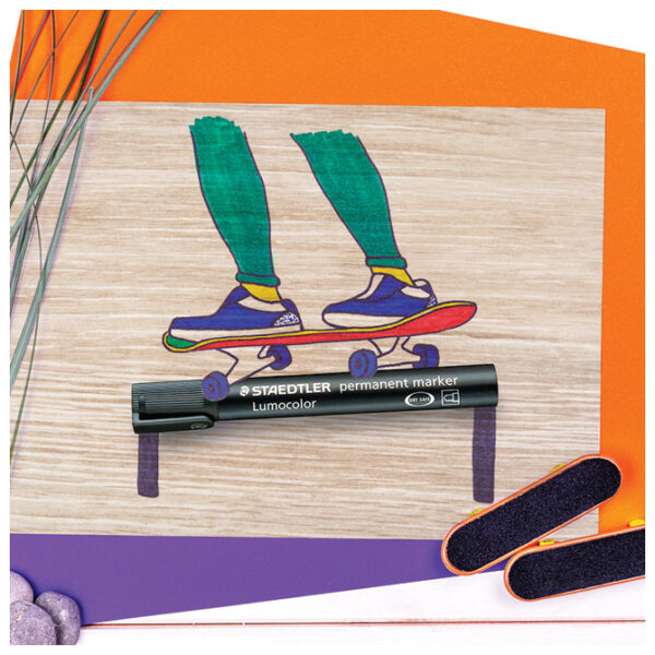 Marker permanentni 2-5 mm Lumocolor Staedtler 350-9 crni - Slika 3
