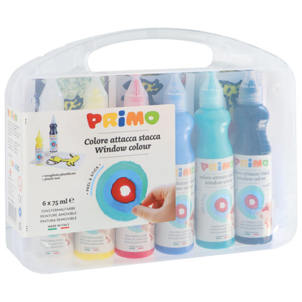 Boja za staklo 75ml 6boja Primo 651W6SP