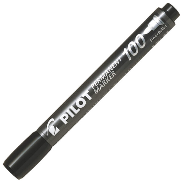 Marker permanentni 1 mm okrugli vrh Pilot SCA-100-B crni - Slika 2
