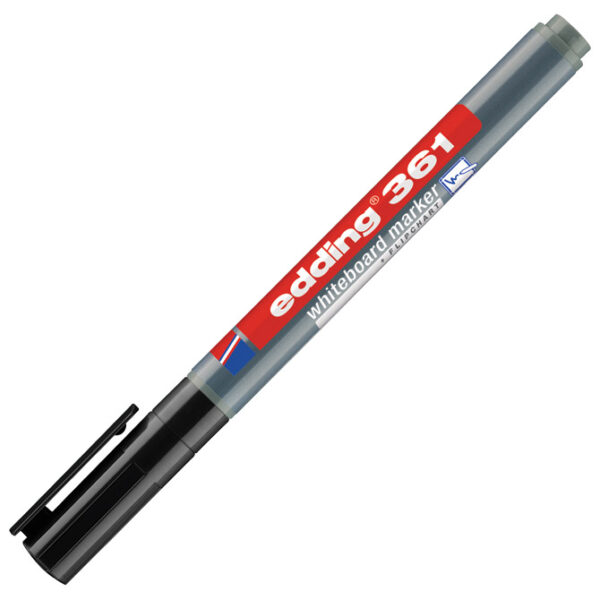 Marker za bijelu ploču 1 mm Edding 361 crni - Slika 2