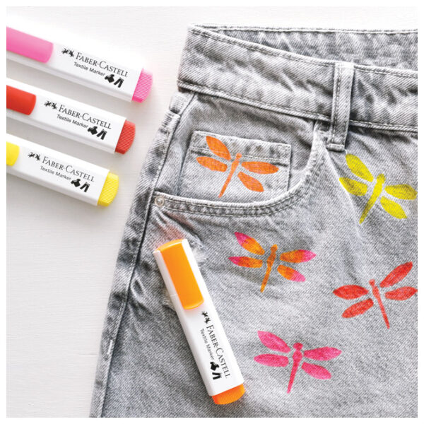 Marker za tekstil 1-5 mm Faber-Castell 159507 žuti - Slika 13