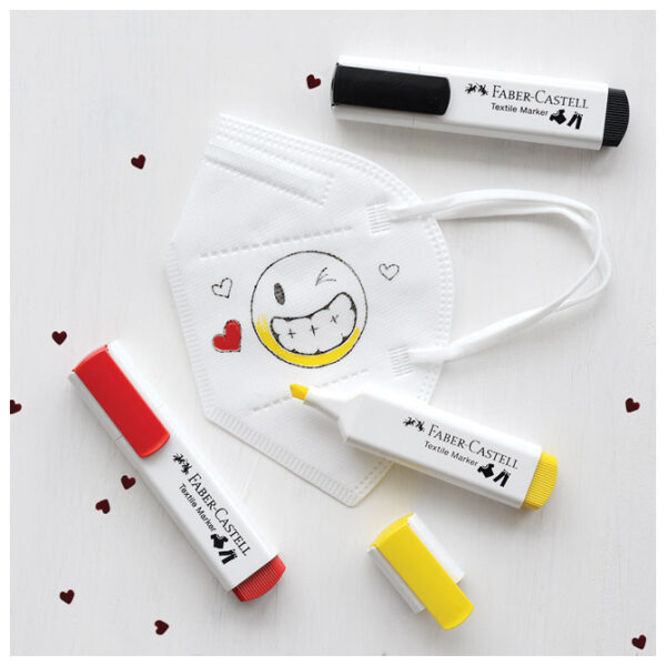 Marker za tekstil 1-5 mm Faber-Castell 159525 crni - Slika 5