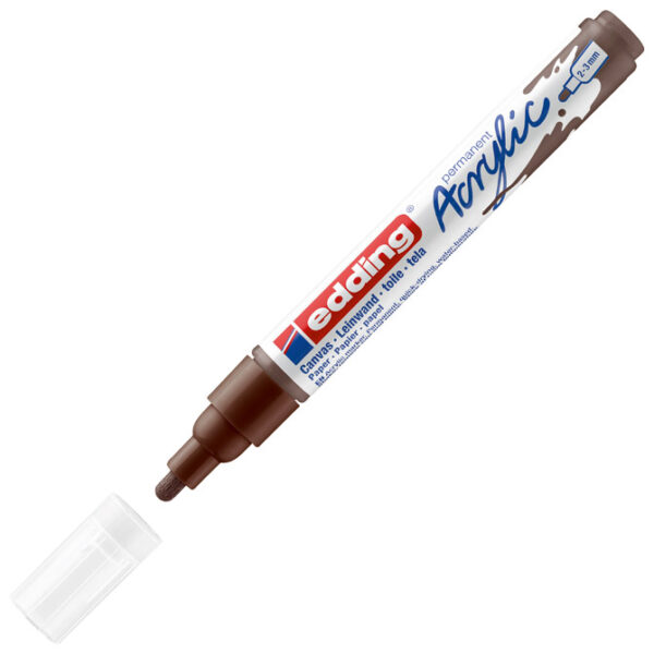 Marker akrilni 2-3 mm Edding 5100907 smeđi - Slika 3