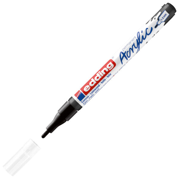 Marker akrilni 1-2 mm Edding 5300901 crni - Slika 3