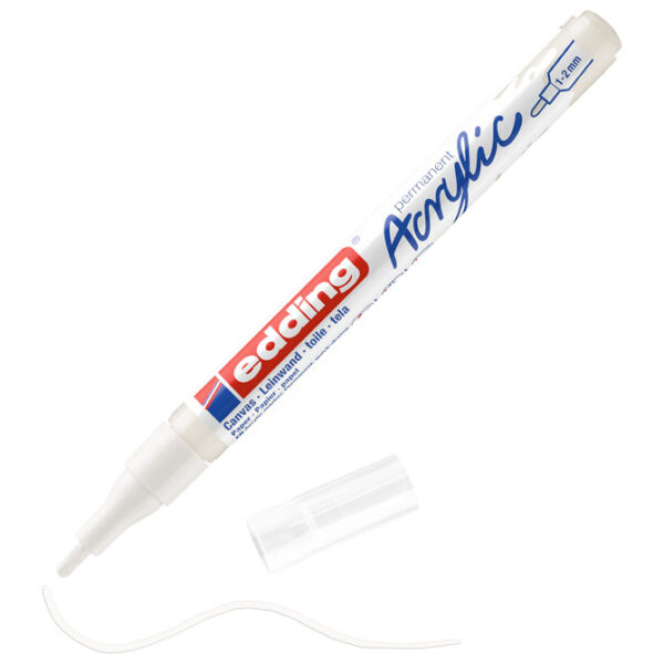 Marker akrilni 1-2 mm Edding 5300922 bijeli
