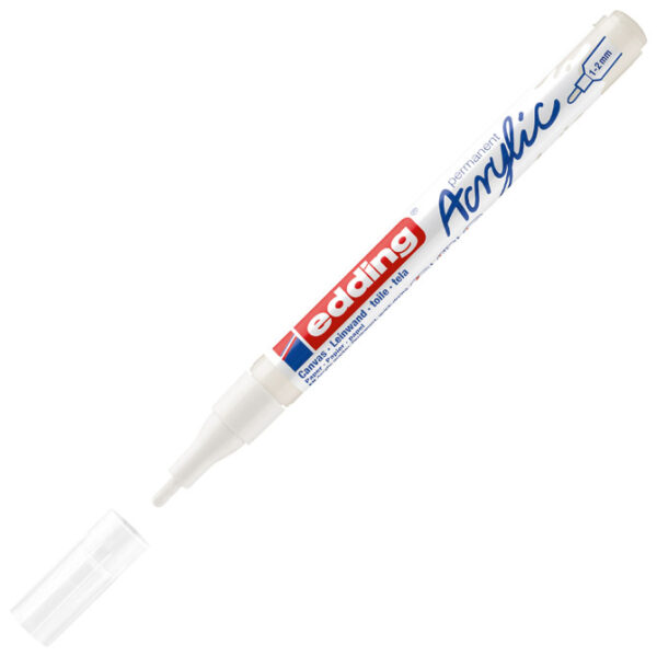 Marker akrilni 1-2 mm Edding 5300922 bijeli - Slika 3