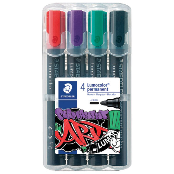 Marker permanentni 2 mm pk4 Lumocolor Staedtler 352 WP4-1!! - Slika 2