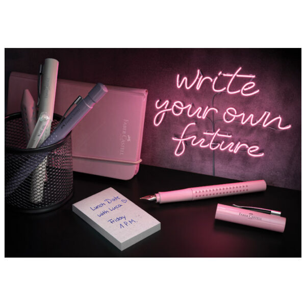 Notes 14,5x21 cm karo 96L 100g s gumicom Faber-Castell 100 278 26 rozi - Slika 3