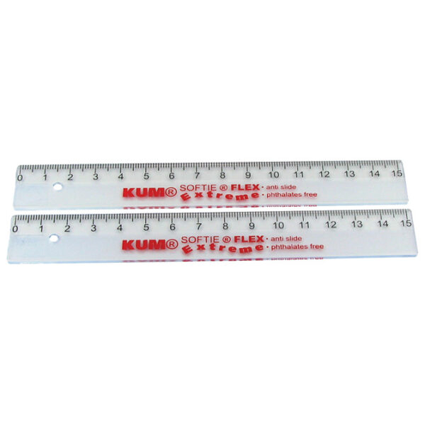 Ravnalo pvc 15 cm fleksibilno Softie Flex Extreme Kum.2250919 prozirno blister