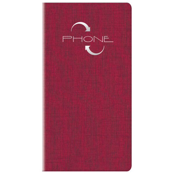 Adresar telefonski  70x136 mm A-Ž Furore 805 bordo