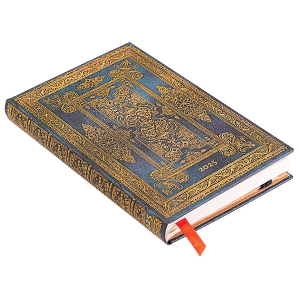 Planer tjedni 2025-9,5x14 cm-mini horizontalni s gumicom Blue Luxe Paperblanks DED5743 1 - Slika 3
