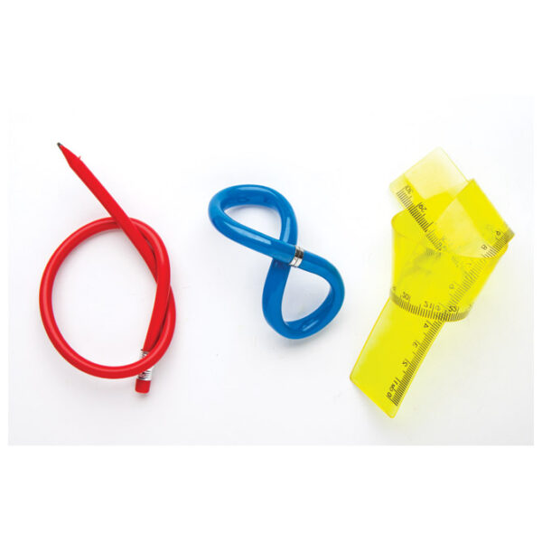 Ravnalo pvc 30 cm fleksibilno žuto!! - Slika 2