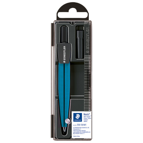 Šestar školski Staedtler 550 50 M1 metalik plava blister!!