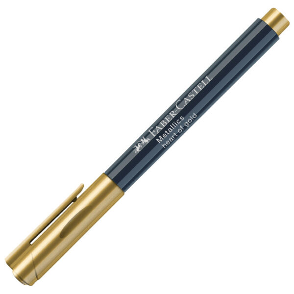 Marker permanentni 1-2 mm Metallic Faber-Castell 160750 metalik zlatni!! - Slika 2
