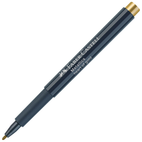 Marker permanentni 1-2 mm Metallic Faber-Castell 160750 metalik zlatni!! - Slika 5