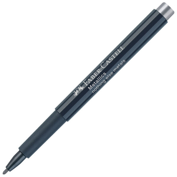 Marker permanentni 1-2 mm Metallic Faber-Castell 160751 metalik srebrni!! - Slika 2