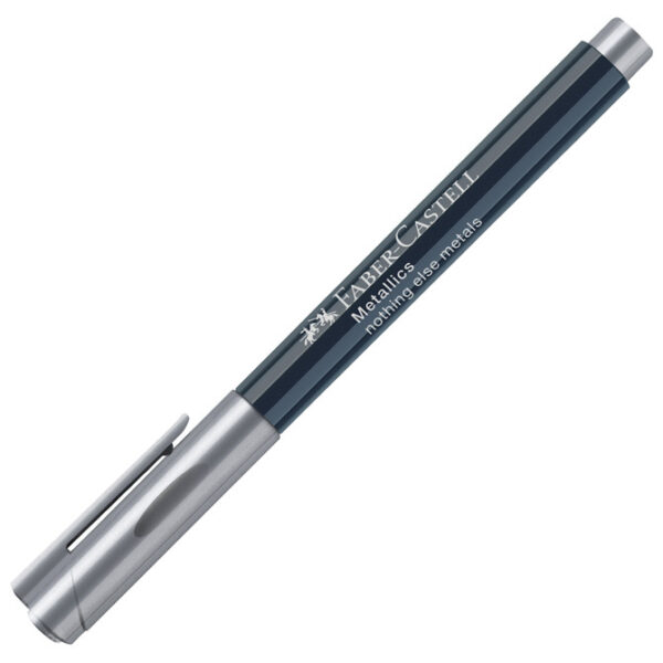Marker permanentni 1-2 mm Metallic Faber-Castell 160751 metalik srebrni!! - Slika 6