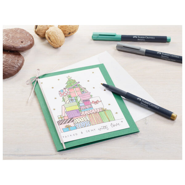 Marker permanentni 1-2 mm Metallic Faber-Castell 160751 metalik srebrni!! - Slika 11