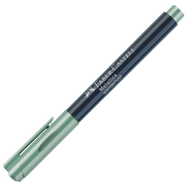 Marker permanentni 1-2 mm Metallic Faber-Castell 160794 metalik zeleni!! - Slika 3