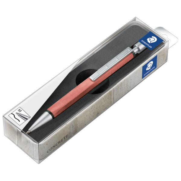 Olovka kemijska Concrete (tijelo od betona) Premium Staedtler 441CONB2-9 cigla/crvena!! - Slika 2