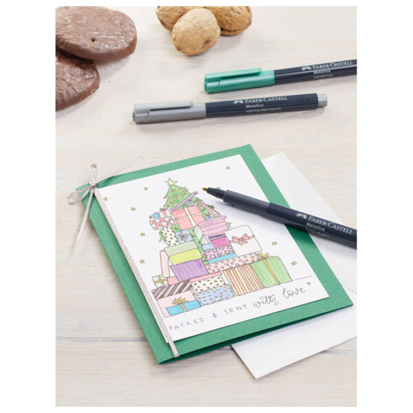Marker permanentni 1-2 mm Metallic pk6 Faber-Castell 160706 sortirano blister!! - Slika 5