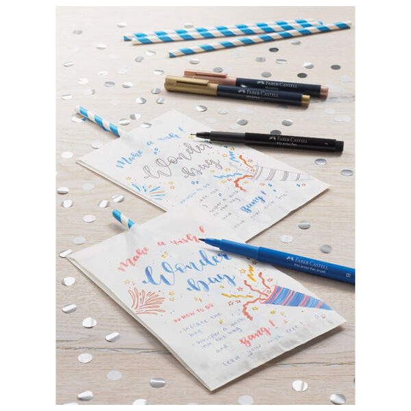 Marker permanentni 1-2 mm Metallic pk6 Faber-Castell 160706 sortirano blister!! - Slika 8