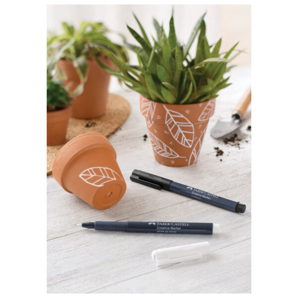 Marker permanentni dekorativni 1-2 mm Faber-Castell 160701 bijeli!! - Slika 5