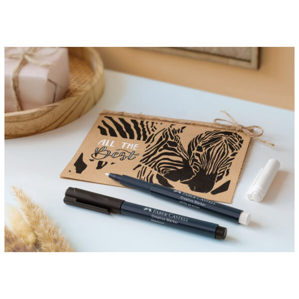 Marker permanentni dekorativni 1-2 mm Faber-Castell 160799 crni!! - Slika 8