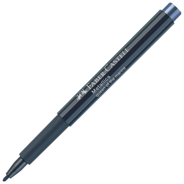 Marker permanentni 1-2 mm Metallic Faber-Castell 160753 metalik tamnoplavi!! - Slika 2