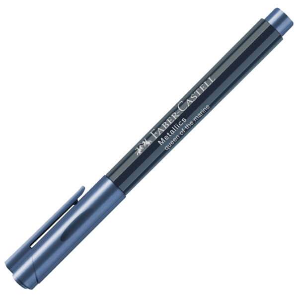 Marker permanentni 1-2 mm Metallic Faber-Castell 160753 metalik tamnoplavi!! - Slika 3