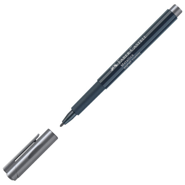 Marker permanentni 1-2 mm Metallic Faber-Castell 160775 metalik antracit!!