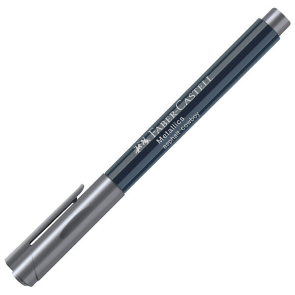 Marker permanentni 1-2 mm Metallic Faber-Castell 160775 metalik antracit!! - Slika 3