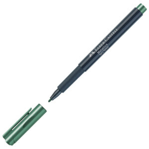 Marker permanentni 1-2 mm Metallic Faber-Castell 160778 metalik tamnozeleni!!