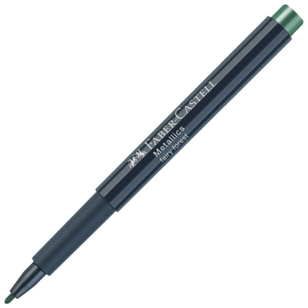 Marker permanentni 1-2 mm Metallic Faber-Castell 160778 metalik tamnozeleni!! - Slika 2