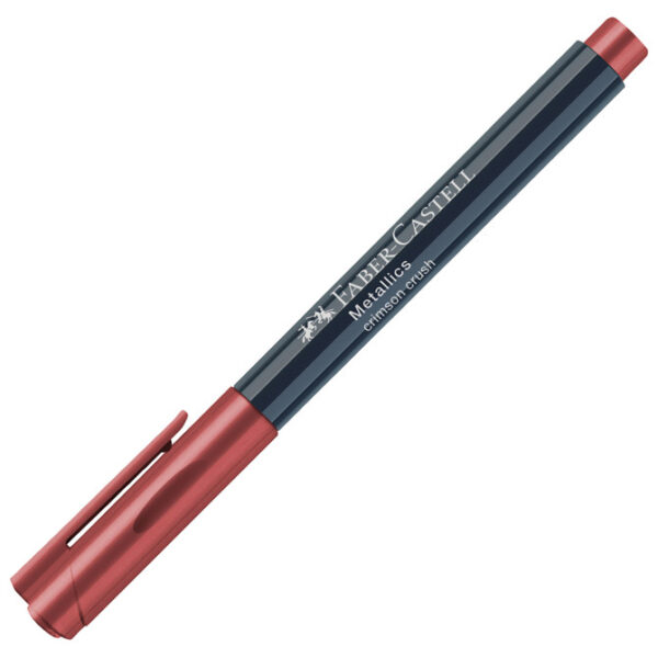 Marker permanentni 1-2 mm Metallic Faber-Castell 160793 metalik bordo!! - Slika 3