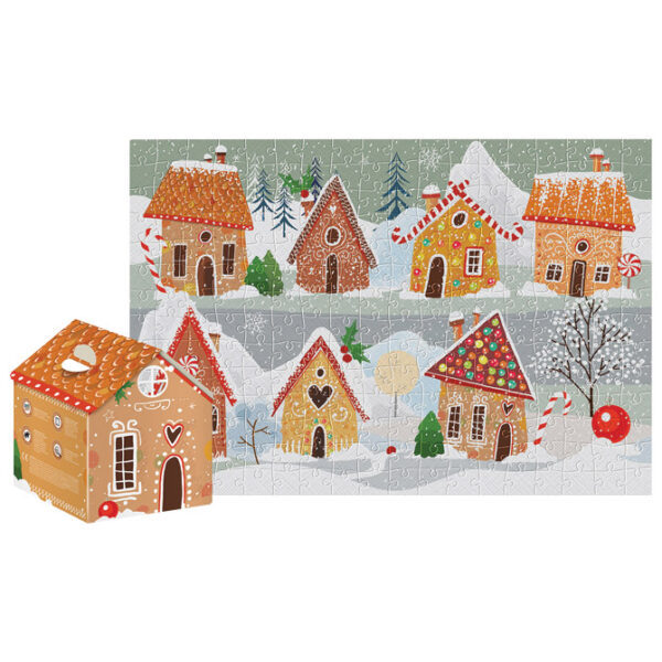 Puzzle 250 kom kućica Christmas "Gingerbread village" Interdruk!! - Slika 2