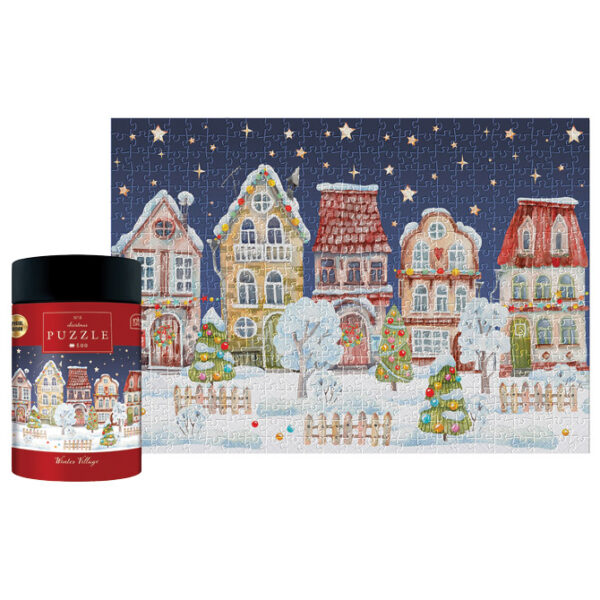 Puzzle 500 kom tuba Christmas "Winter Village" Interdruk!! - Slika 2