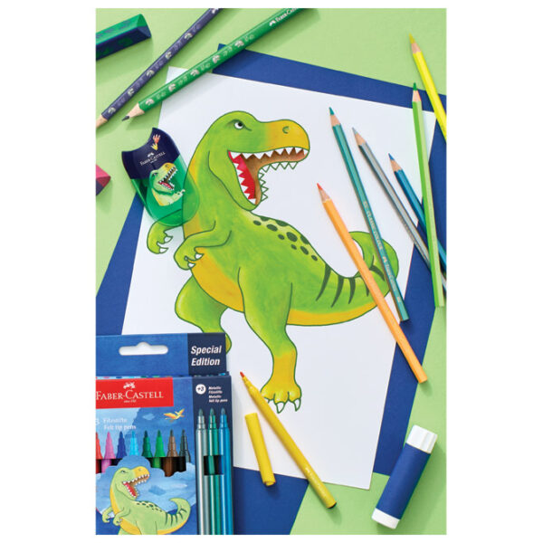 Flomaster školski  10+3boje Dino Faber Castell 554214 blister - Slika 3