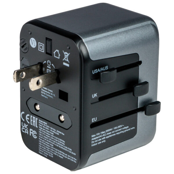 Adapter-punjač univerzalni putni za mobitele,tablete.... USB-C PD & QC, 2 USB-C, 2 USB-A Verbatim 49545 - Slika 2