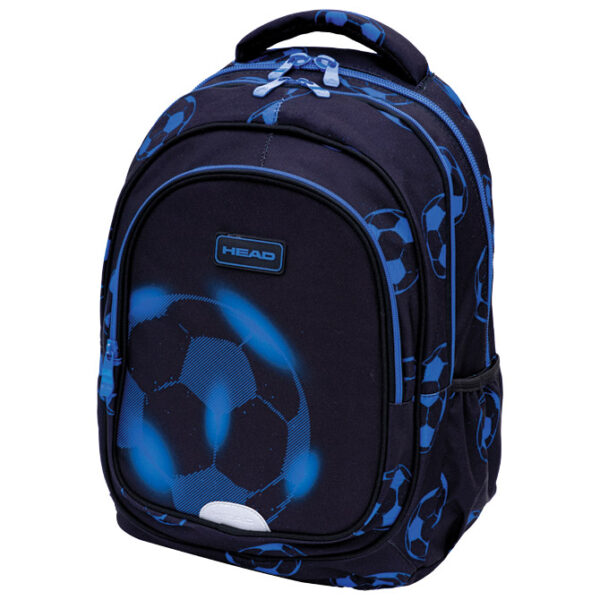 Ruksak školski-notebook anatomski Blue Football Head 502025036 - Slika 2