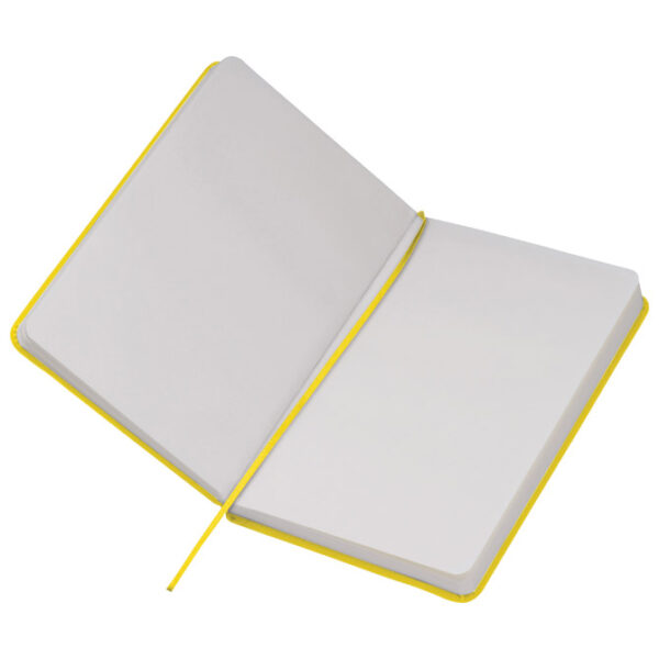 Notes 13x21 cm čisti 80L s gumicom Kiel žuti - Slika 2