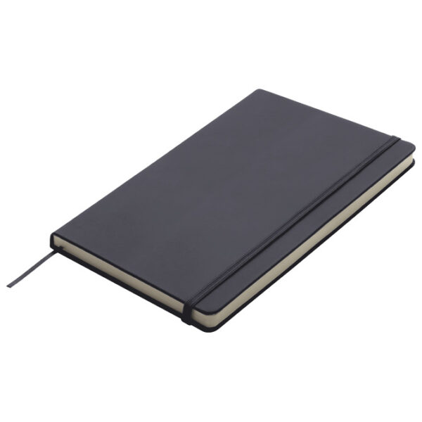 Notes 13x21 cm čisti 80L s gumicom Kiel crni