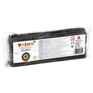 Plastelin 550g + plastični nožić Primo 261CP550800 crni