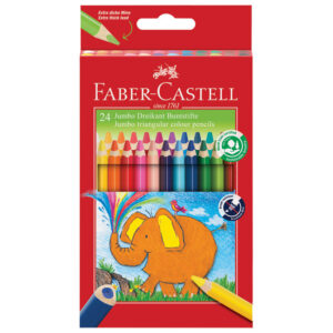 Boje drvene  24boje Jumbo trokutaste Faber-Castell 116524 blister
