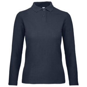 Majica dugi rukavi polo B&C ID.001 LSL/women 180g tamnoplava 2XL!!
